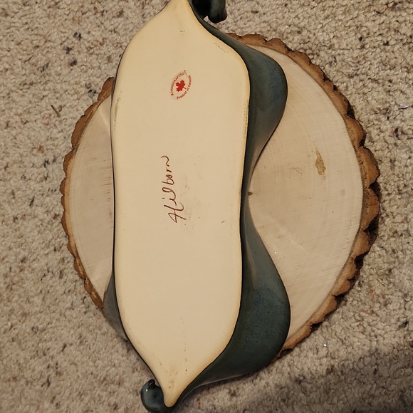 Hilborn Pottery Canada Blue Asparagus Dish NEW - Picture 6 of 8